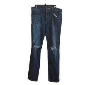 Joe's men's jeans. Size 31. Slouched slim, distressed at knees.